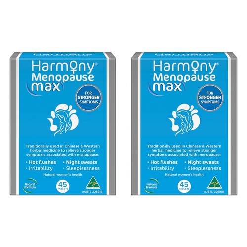 Harmony Menopause Max Herbal Formula 45 Tablets Pack of 2