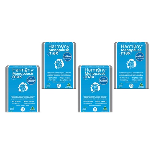 Harmony Menopause Max Herbal Formula 45 Tablets Pack of 4