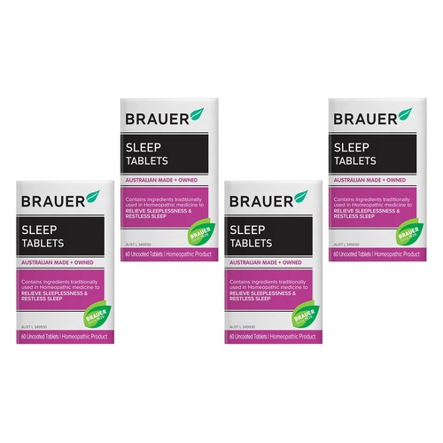 Brauer Sleep 60 Tablets Pack of 4