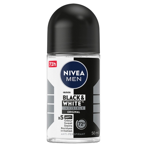 NIVEA MEN Black & White Invisible Original 72H Anti-Perspirant 50mL