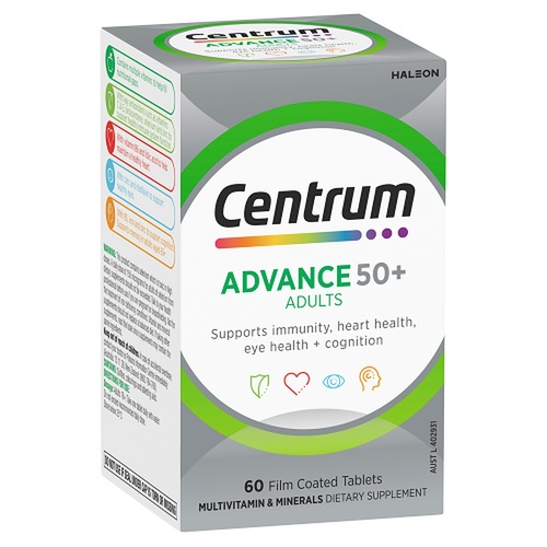 Centrum Advance 50+ Adults 60 Tablets