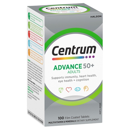 Centrum Advance 50+ Adults 100 Tablets