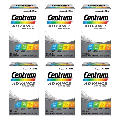 Centrum Advance 60 Tablets Pack of 6
