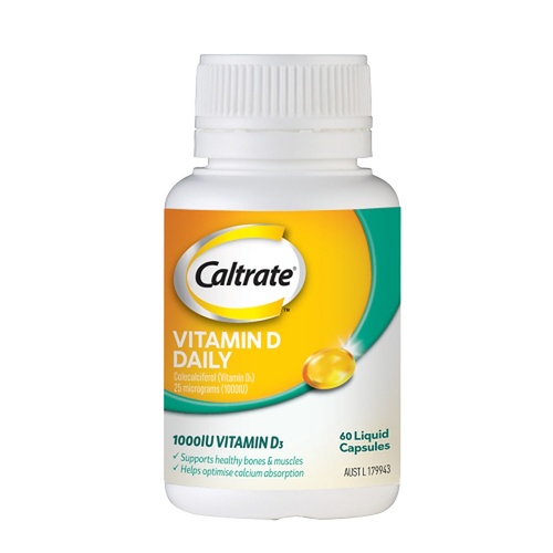 Caltrate Vitamin D Daily 60 Capsules