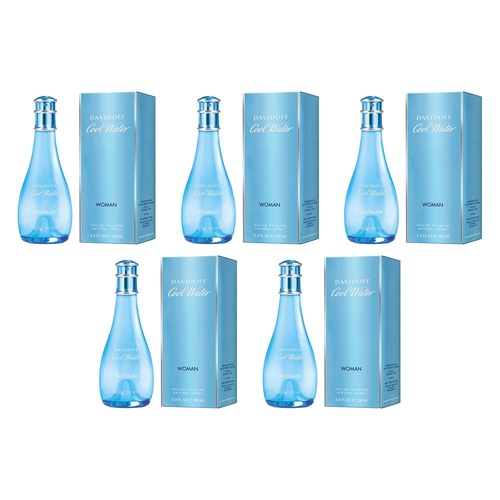 Davidoff Cool Water Woman EDT 100mL Pack of 5