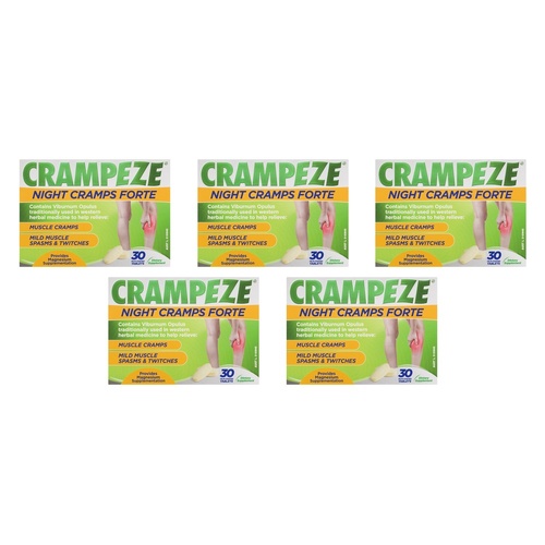 Crampeze Night Cramps Forte 30 Tablets Pack of 5