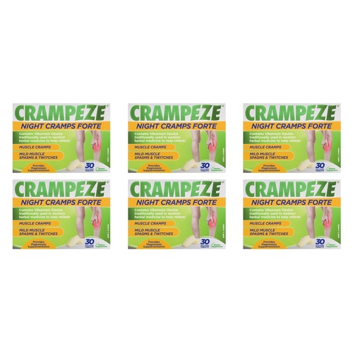 Crampeze Night Cramps Forte 30 Tablets Pack of 6