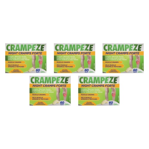 Crampeze Night Cramps Forte 60 Tablets Pack of 5