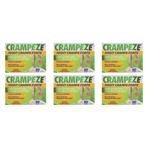 Crampeze Night Cramps Forte 60 Tablets Pack of 6