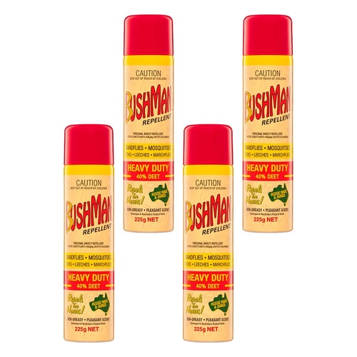 Bushman Personal Insect Repellent Heavy Duty 40% DEET 225 g Pack of 4