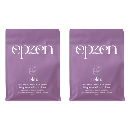 EpZen Magnesium Bath Crystals Relax 900g Pack of 2