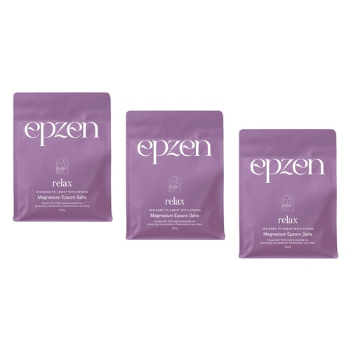 EpZen Magnesium Bath Crystals Relax 900g Pack of 3