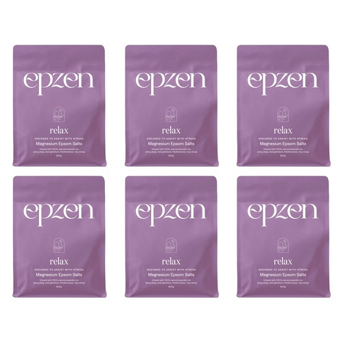 EpZen Magnesium Bath Crystals Relax 900g Pack of 6