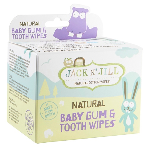 Jack N' Jill Tooth & Gum Wipes, Xylitol Infused, 25 Wipes