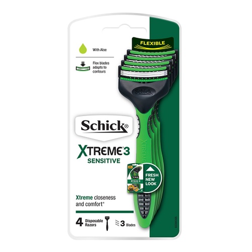 Schick Xtreme 3 Sensitive Disposable Razor 4 Pack x 6