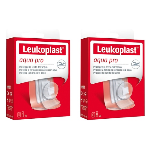 Leuko Aqua Pro Waterproof Adhesive Dressings Assorted Pack of 2