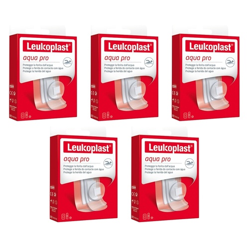 Leuko Aqua Pro Waterproof Adhesive Dressings Assorted Pack of 5