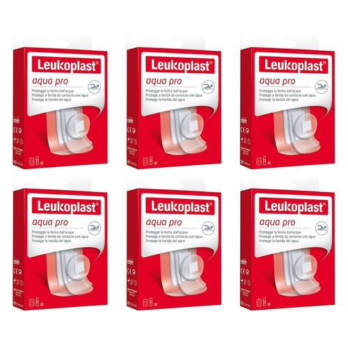 Leuko Aqua Pro Waterproof Adhesive Dressings Assorted Pack of 6