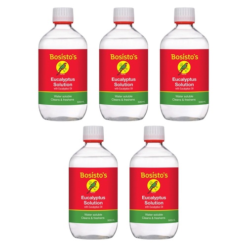 Bosisto's Eucalyptus Solution 500mL Pack of 5