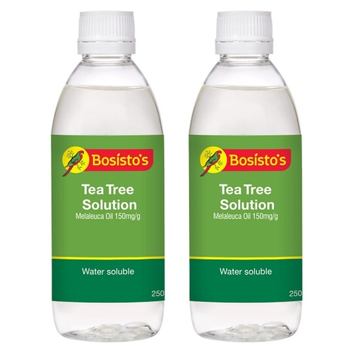 Bosisto's Tea Tree Solution 250mL x 3 Bundle of 2