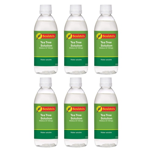 Bosisto's Tea Tree Solution 250mL x 3 Bundle of 6