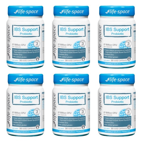 Life-Space IBS Support Probiotic 30 Capsules Pack of 6