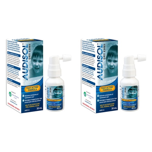 Audisol Dry Ears 30mL Pack of 2