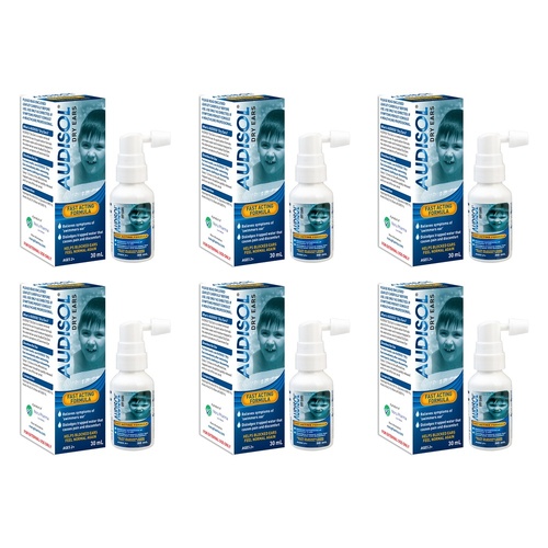 Audisol Dry Ears 30mL Pack of 6