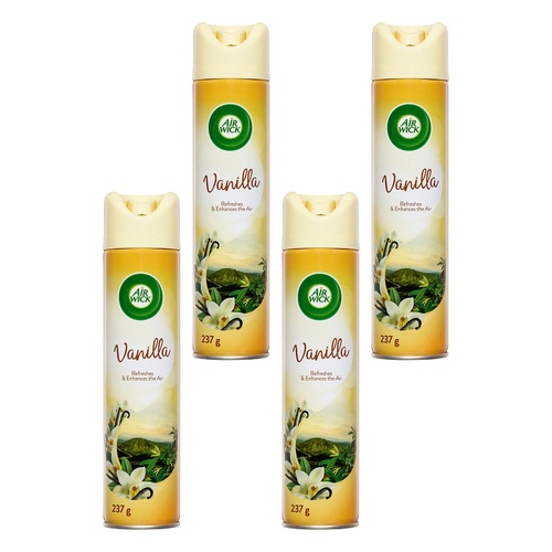 Air Wick Air Freshener Spray Vanilla 237g Pack of 4