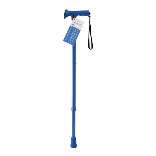 SurgiPack Aluminium Adjustable Walking Stick Blue