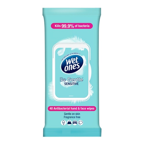 Wet Ones Be Gentle Hand & Face Wipes 40 Wipes