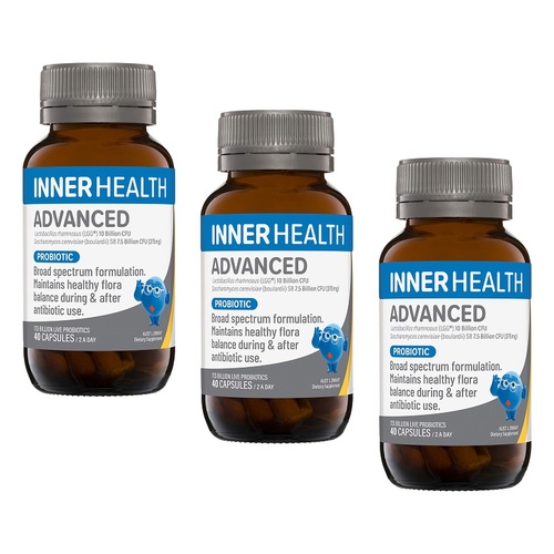 Inner Health Advanced Probiotic 40 Capsules Pack of 3