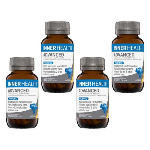 Inner Health Advanced Probiotic 40 Capsules Pack of 4