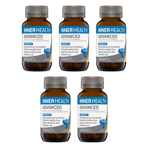 Inner Health Advanced Probiotic 40 Capsules Pack of 5