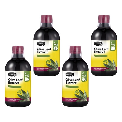 Comvita Fresh Picked Olive Leaf Extract Berry 500mL Pack of 4