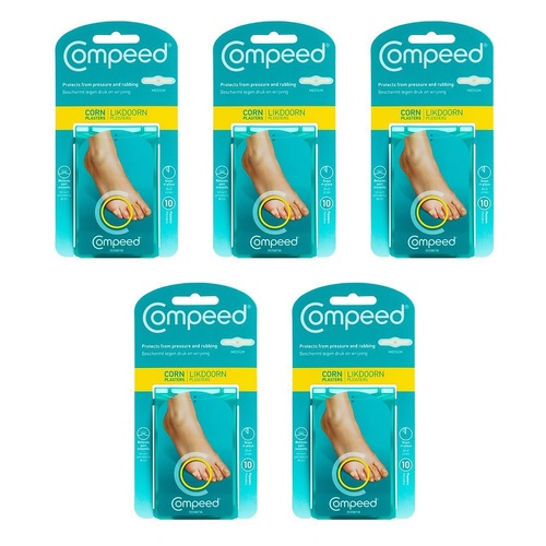 Compeed Corn Plasters Medium 10 Pack Bundle of 5