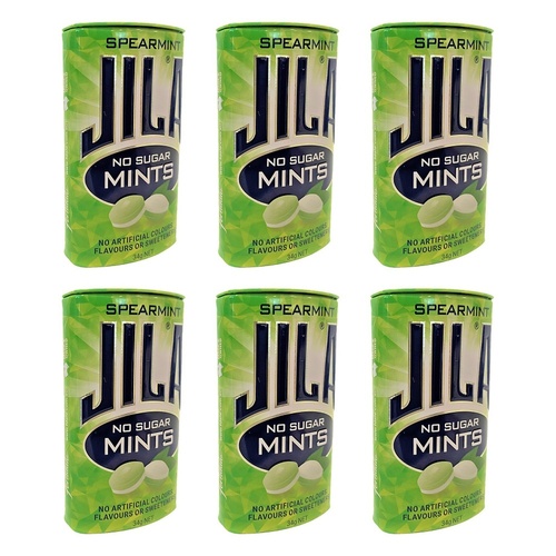 JILA Sugar Free Mints Spearmint 34g x 12 Bundle of 6