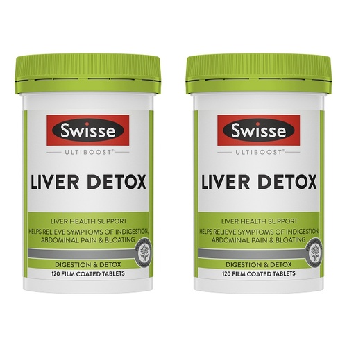 Swisse Ultiboost Liver Detox 120 Tablets Pack of 2