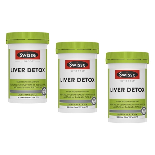 Swisse Ultiboost Liver Detox 120 Tablets Pack of 3