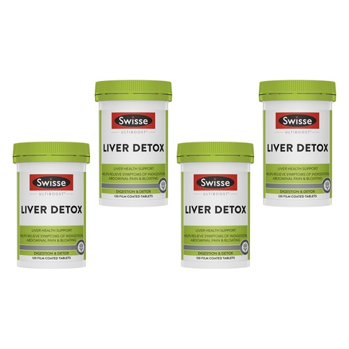 Swisse Ultiboost Liver Detox 120 Tablets Pack of 4