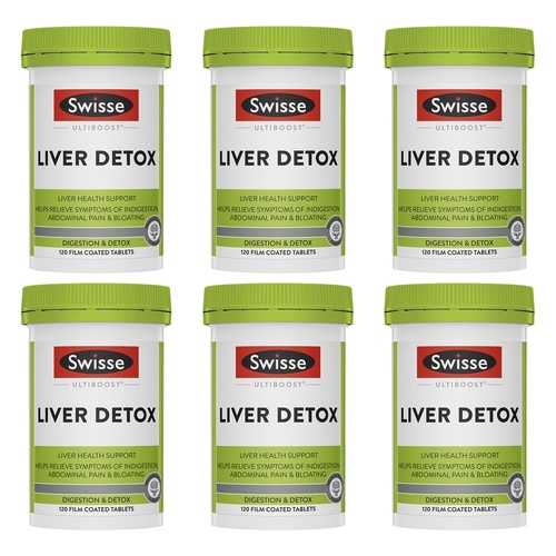 Swisse Ultiboost Liver Detox 120 Tablets Pack of 6