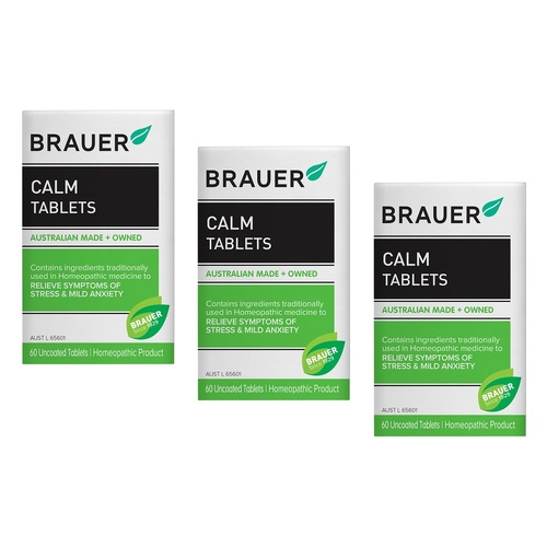 Brauer Calm 60 Tablets Pack of 3