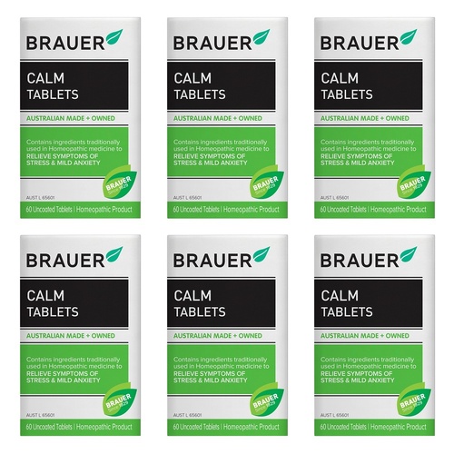 Brauer Calm 60 Tablets Pack of 6