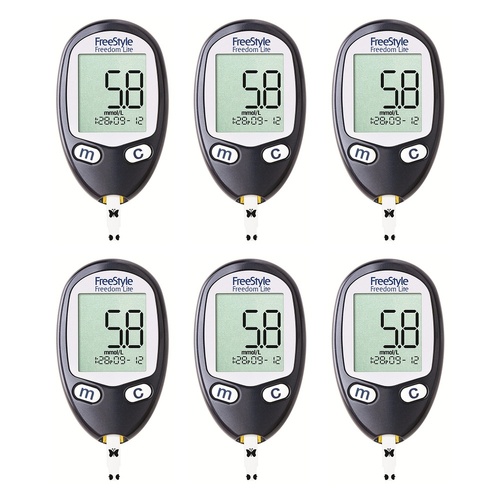Abbott Freestyle Freedom Lite Blood Glucose Monitor Pack of 6