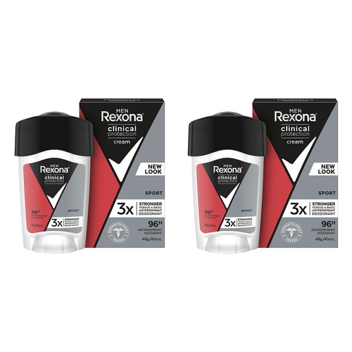 Rexona Men Clinical Protection Antiperspirant Sport 45mL Pack of 2