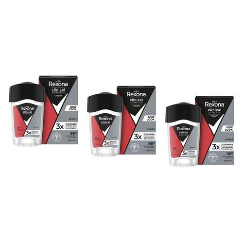 Rexona Men Clinical Protection Antiperspirant Sport 45mL Pack of 3
