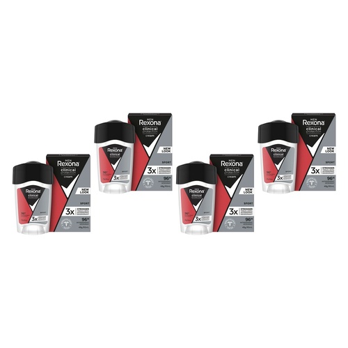 Rexona Men Clinical Protection Antiperspirant Sport 45mL Pack of 4