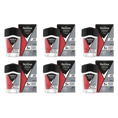 Rexona Men Clinical Protection Antiperspirant Sport 45mL Pack of 6