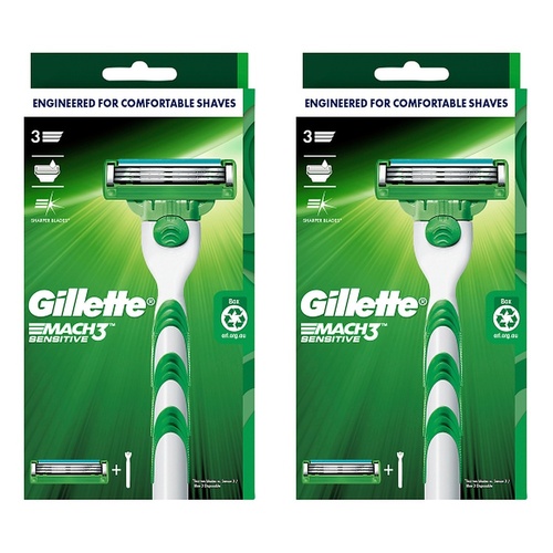 Gillette Mach3 Sensitive Razor Pack of 2