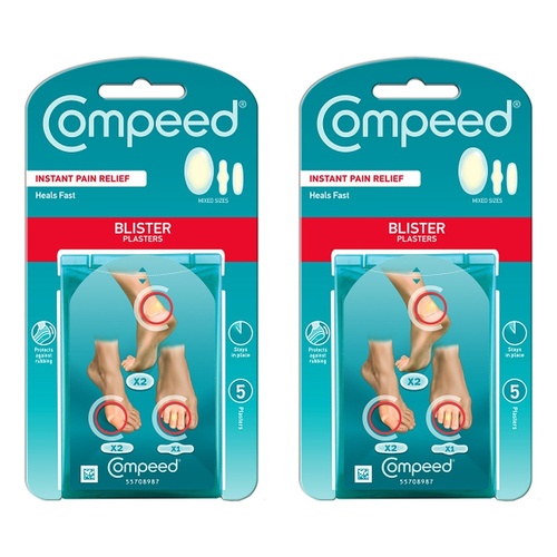 Compeed Mixed Size Blister Plasters 5 Pack Bundle of 2